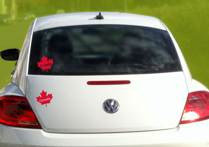 autocollant feuille érable du Canada sticker pour voiture