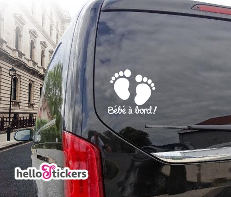 Autocollant Bébé à Bord Panda Stickers pour voiture - ref 050119b - Stickers  Autocollants personnalisés