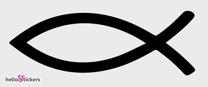 Acheter Style de voiture jésus poisson symbole Logo voiture emblème Badge autocollant  autocollant universel 3D chrétien voiture et camion autocollant décoratif