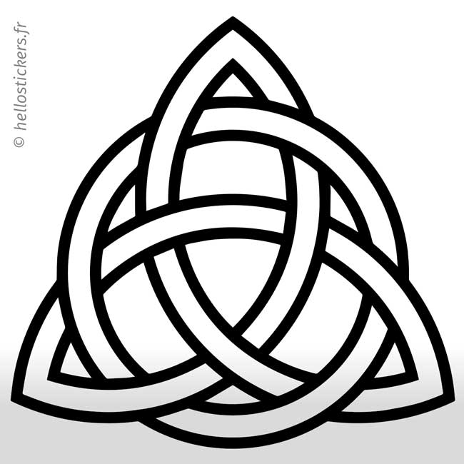 Planche de 6 autocollants triskel - Stikers bretons et celtiques