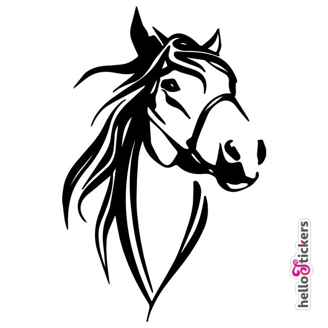 sticker cheval équitation autocollant pour centre équestre jokey - ref  210321 - Stickers Autocollants personnalisés