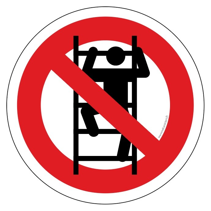 Autocollant picto attention danger (lot 20)