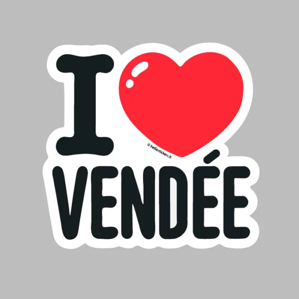 260624 - sticker i Love Vendee autocollant