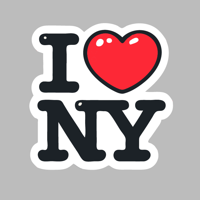270624 - sticker i love new york autocollant etats-unis