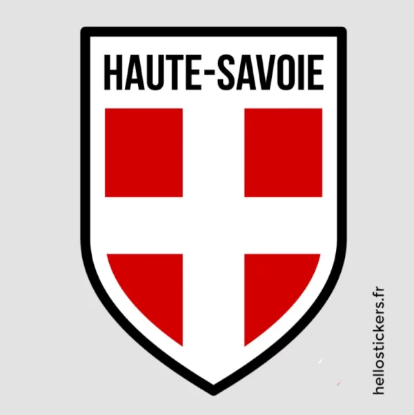 sticker blason haute savoie ecusson autocollant