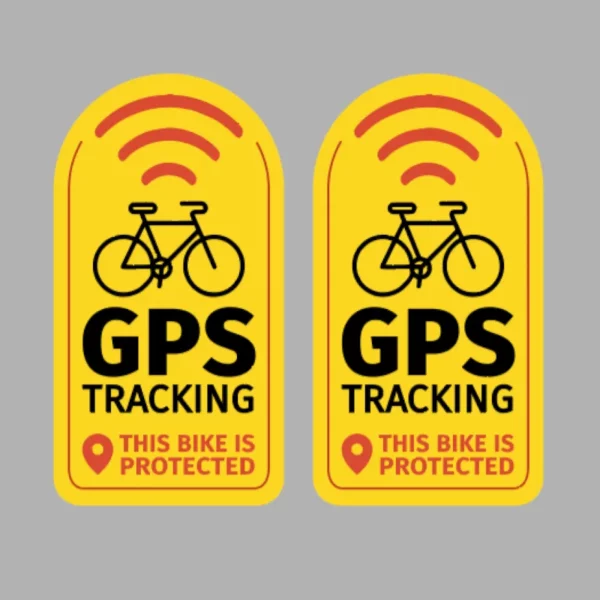 Sticker Antivol vélo universel Puce GPS Tracker autocollant jaune 270824