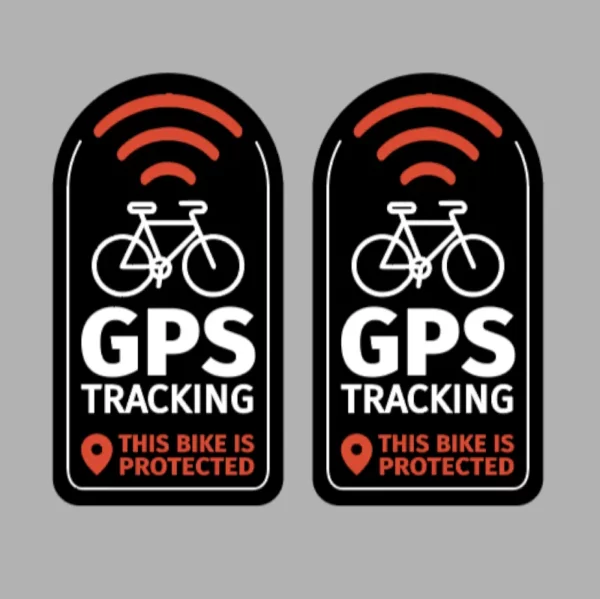 Sticker Antivol vélo universel Puce GPS Tracker autocollant noir 270824