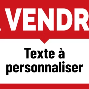 sticker A Vendre avec texte personnalisable autocollant 190924