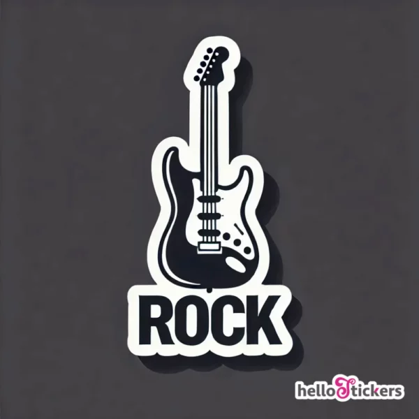 sticker rock autocollant rock n roll