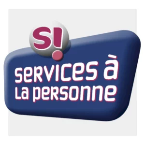 sticker Si services a la personne logo Sticker SI Services à la Personne pour véhicule professionnel Autocollant agrément SI Services à la Personne Adhésif SI Services à la Personne résistant aux intempéries