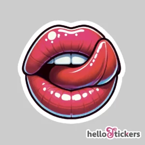 sticker levres sensuelles charme erotique - 040325